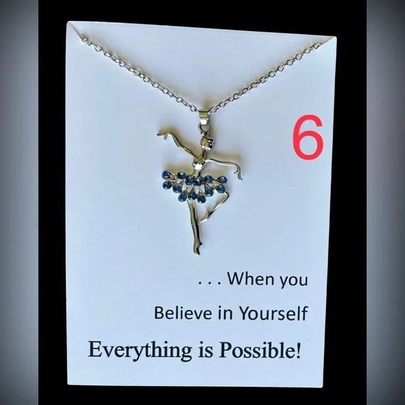 🆕 Ballerina Necklace - Lt Blue - Picture 12 of 12